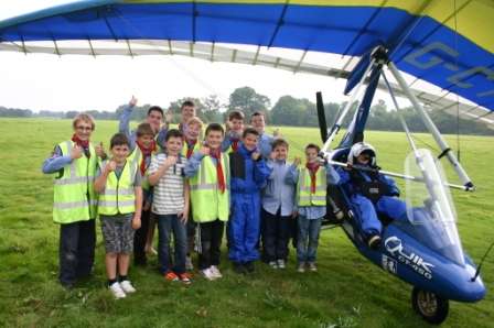 Air Scouts in microlight